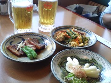 オリオンビールと沖縄料理